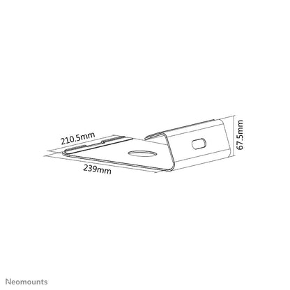 Neomounts NSLS025 Ställ för bärbara datorer Ställ till bärbara datorer Silver 43,2 cm (17")