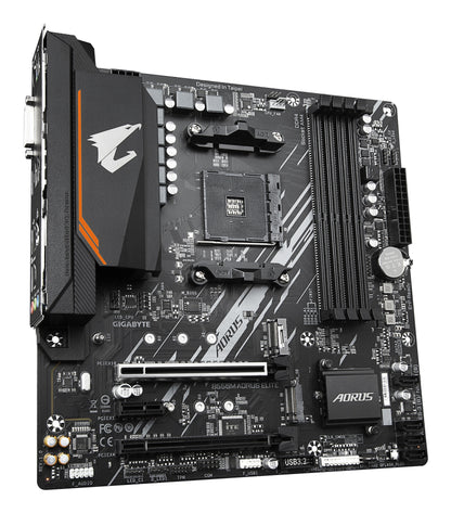 GIGABYTE B550M AORUS ELITE moderkort AMD B550 Uttag AM4 micro ATX