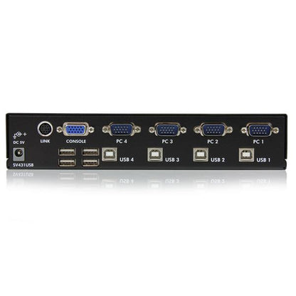 StarTech.com Professionell VGA USB KVM-switch med 4 portar och hubb