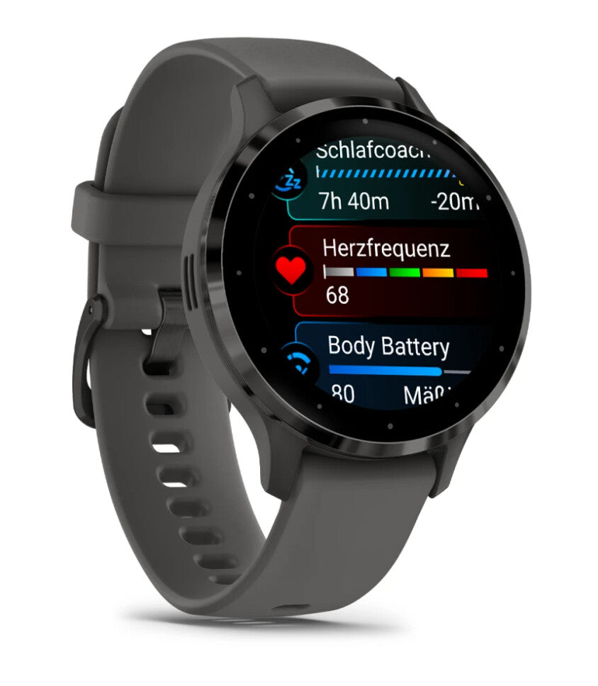 Garmin Venu 3S 3,05 cm (1.2") AMOLED 41 mm Digital 390 x 390 pixlar Pekskärm Grå Wi-Fi GPS