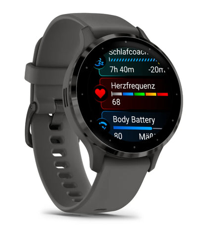 Garmin Venu 3S 3,05 cm (1.2") AMOLED 41 mm Digital 390 x 390 pixlar Pekskärm Grå Wi-Fi GPS
