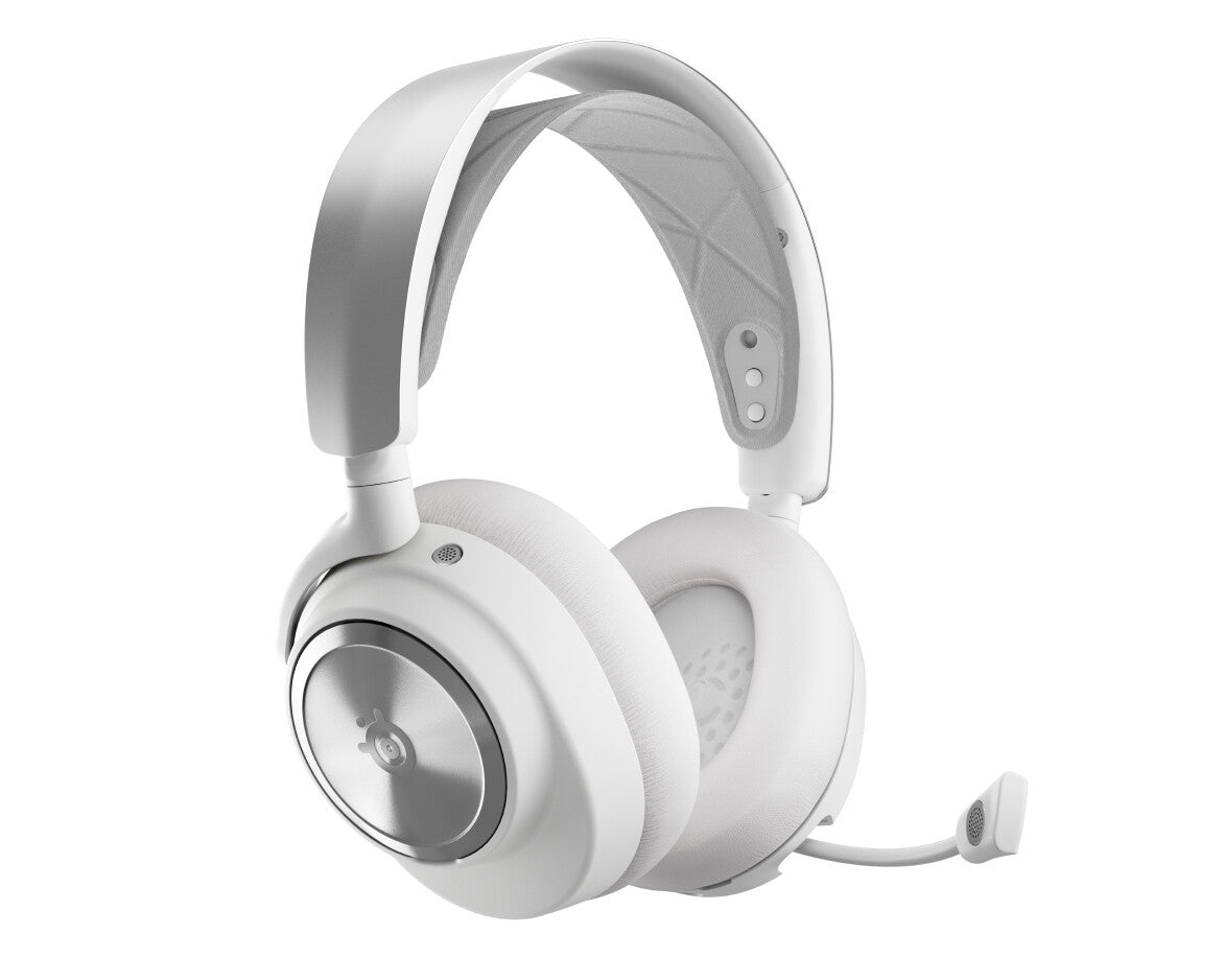 Steelseries Arctis Nova Pro Wireless Headset Kabel & Trådlös Huvudband Spela Bluetooth Silver, Vit