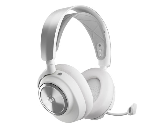 Steelseries Arctis Nova Pro Wireless Headset Kabel & Trådlös Huvudband Spela Bluetooth Silver, Vit