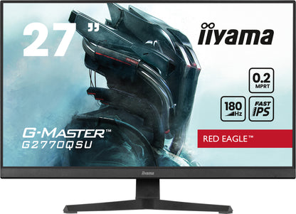 iiyama G-MASTER G2770QSU-B6 platta pc-skärmar 68,6 cm (27") 2560 x 1440 pixlar Wide Quad HD LED Svart