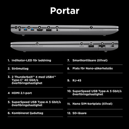 HP ZBook Power G11 A AMD Ryzen™ 9 8945HS Mobil arbetsstation 40,6 cm (16") WQXGA 32 GB DDR5-SDRAM 1 TB SSD NVIDIA RTX 3000 Ada Wi-Fi 6E (802.11ax) Windows 11 Pro AI PC, AI Workstation Grå