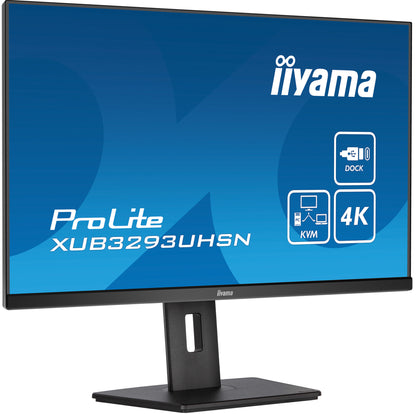 iiyama ProLite XUB3293UHSN-B5 platta pc-skärmar 80 cm (31.5") 3840 x 2160 pixlar 4K Ultra HD LCD Svart