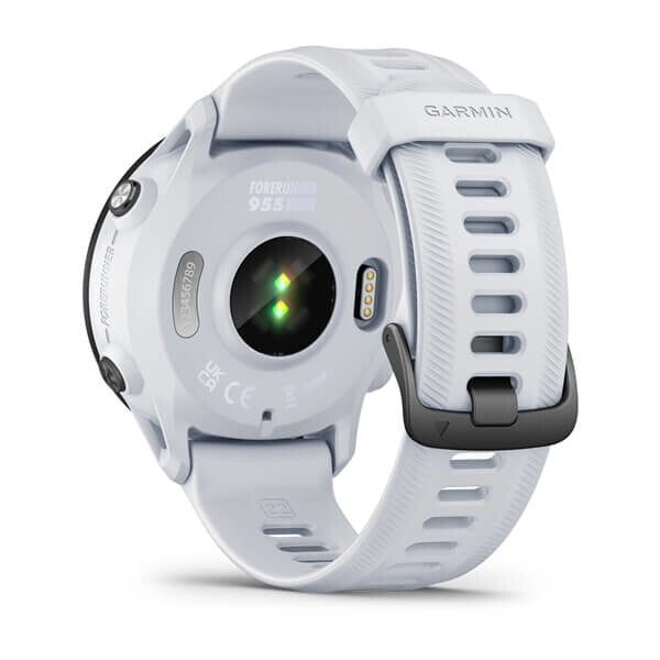 Garmin Forerunner 955 3,3 cm (1.3") MIP 46.5 mm Digital 260 x 260 pixlar Pekskärm Vit Wi-Fi GPS