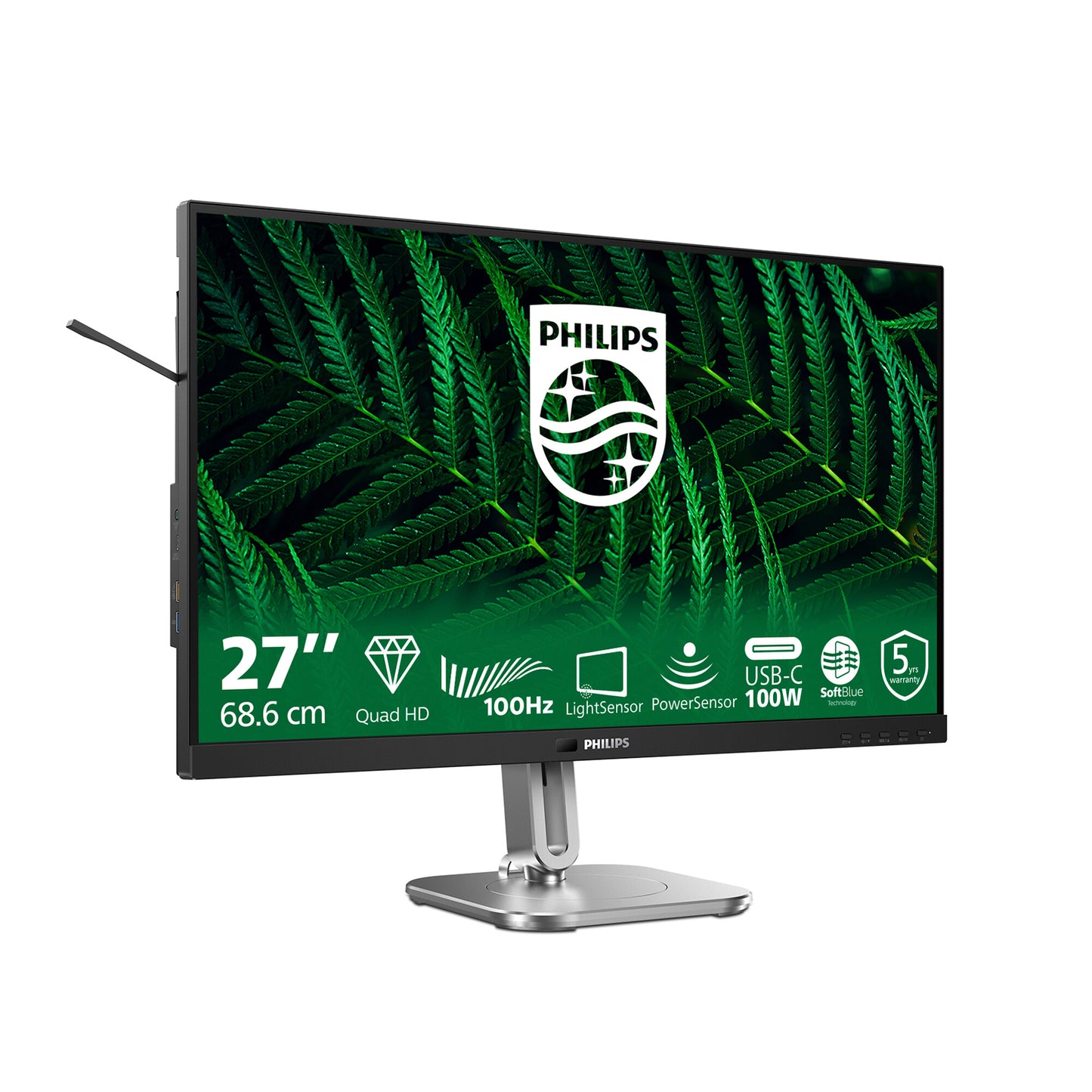 Philips 5000 series 27B2G5601/00 platta pc-skärmar 68,6 cm (27") 2560 x 1440 pixlar Quad HD LCD Svart