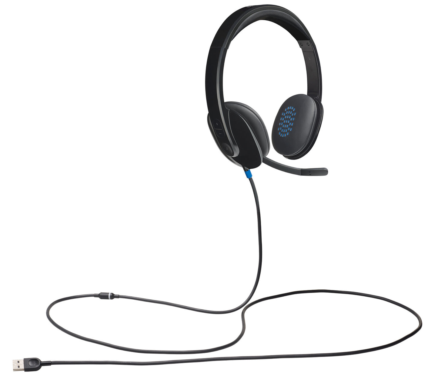 Logitech 981-000480 hörlur och headset Kabel Huvudband Kontor/callcenter USB Type-A Svart