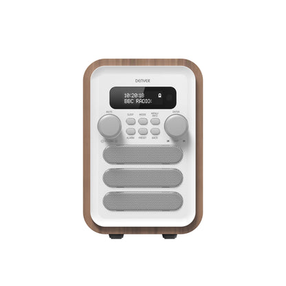 Denver DAB-48WHITE Personal Digital Vit, Trä