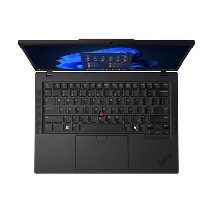 Lenovo ThinkPad T14 Gen 6 (Intel) Intel Core Ultra 7 255U Bärbar dator 35,6 cm (14") WUXGA 64 GB DDR5-SDRAM 1 TB SSD Wi-Fi 6E (802.11ax) Windows 11 Pro tyska Svart