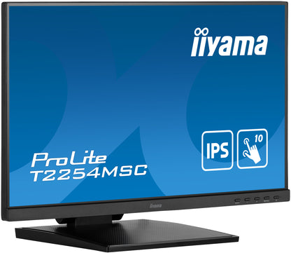 iiyama ProLite T2254MSC-B1AG platta pc-skärmar 54,6 cm (21.5") 1920 x 1080 pixlar Full HD LED Pekskärm Svart