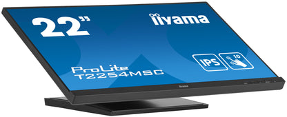 iiyama ProLite T2254MSC-B1AG platta pc-skärmar 54,6 cm (21.5") 1920 x 1080 pixlar Full HD LED Pekskärm Svart