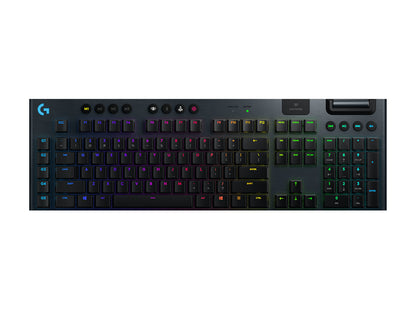 Logitech G 920-008907 tangentbord Spela Trådlös RF + Bluetooth Nordic Svart