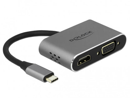 DeLOCK 64074 dockningsstationer för bärbara datorer USB 3.2 Gen 1 (3.1 Gen 1) Type-C Grå