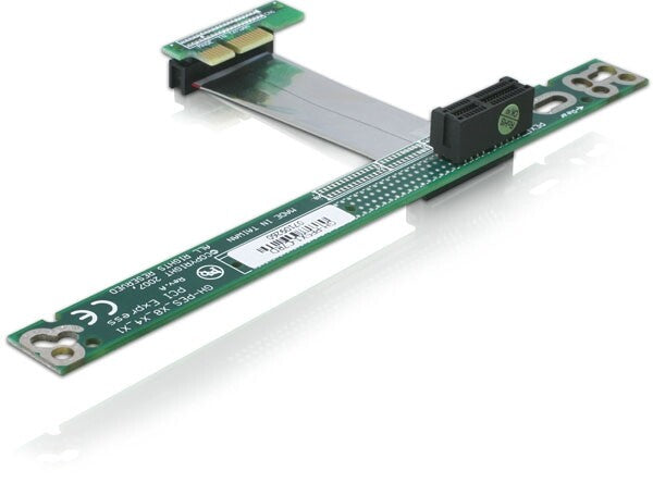 DeLOCK PCI Express x1 with flexible cable 7 cm nätverkskort/adapters Intern