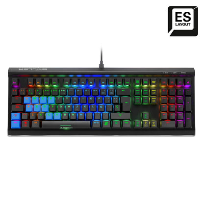 Sharkoon SKILLER SGK60 tangentbord Spela USB QWERTY Spansk Svart