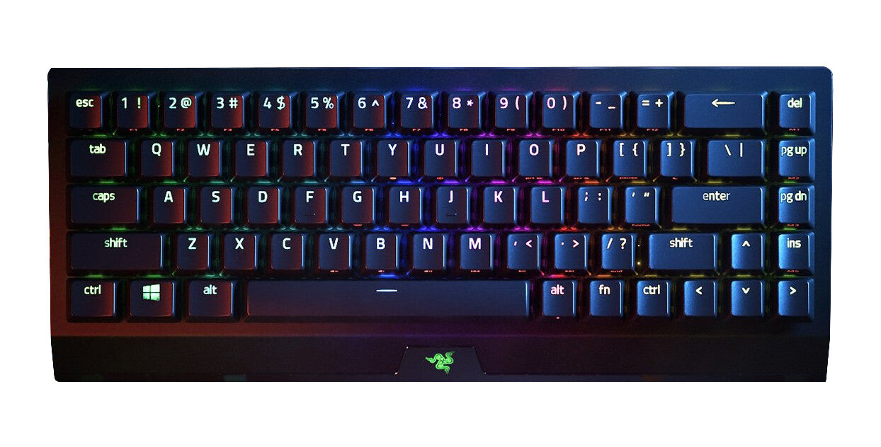 Razer BlackWidow V3 Mini HyperSpeed tangentbord Spela USB + RF Wireless + Bluetooth Svart