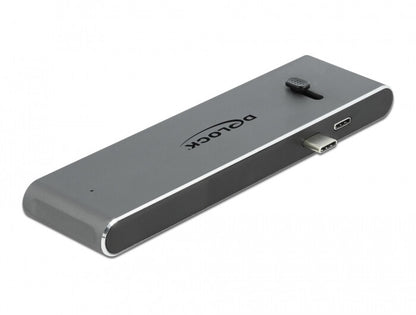 DeLOCK 87752 dockningsstationer för bärbara datorer Kabel USB 3.2 Gen 1 (3.1 Gen 1) Type-C Grå
