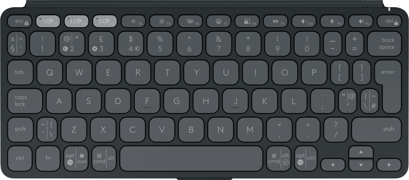 Logitech 920-012984 tangentbord Universal Bluetooth QWERTY Amerikanskt internationellt grafit Logitech Keys-To-Go 2 – bärbart trådlöst tangentbord för surfplatta