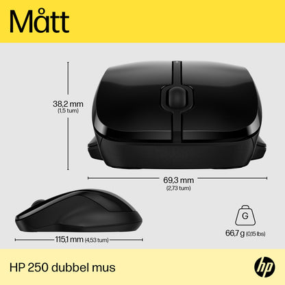 HP 250 dubbel mus