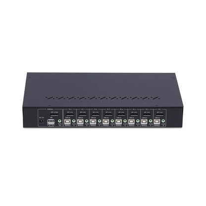StarTech.com 8-portars DisplayPort KVM-switch med 1U-rackfästessats, 4K 60 Hz DP 1.2, tryckknapps- och snabbtangentväxling, 4-portars USB-hubb, OS-oberoende, TAA-kompatibel