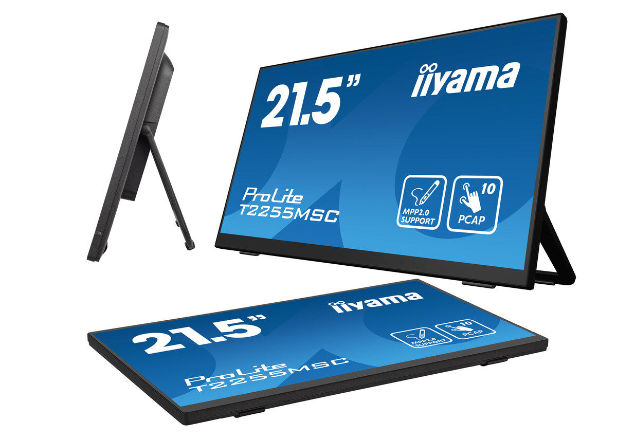 iiyama ProLite T2255MSC-B1 platta pc-skärmar 54,6 cm (21.5") 1920 x 1080 pixlar Full HD LCD Pekskärm Svart