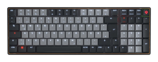CHERRY KW 550 MX LP tangentbord Hem / Kontor USB + Bluetooth QWERTZ tyska Svart