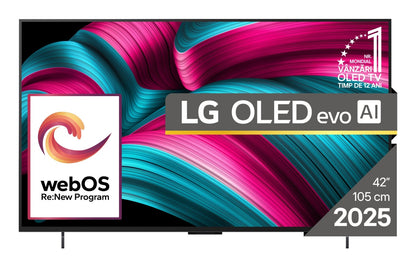 LG OLED evo AI OLED42C51LA TV-apparat 106,7 cm (42") 4K Ultra HD Smart-TV Wi-Fi Svart