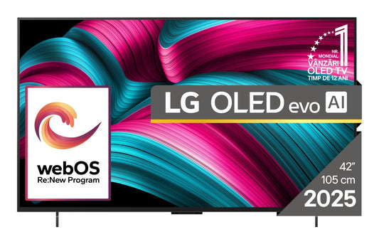 LG OLED evo AI OLED42C51LA TV-apparat 106,7 cm (42") 4K Ultra HD Smart-TV Wi-Fi Svart