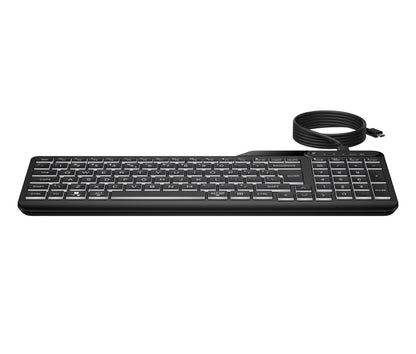 HP 405 bakgrundsbelyst och trådat tangentbord för flera enheter