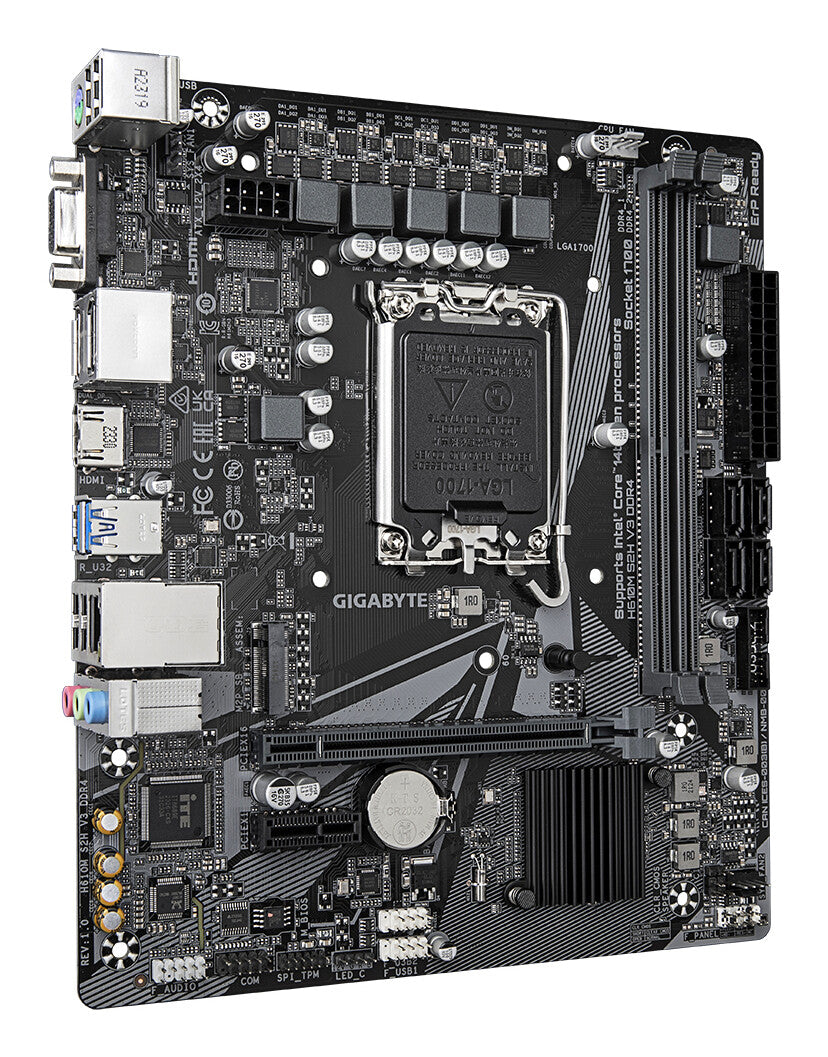 GIGABYTE H610M S2H V3 DDR4 moderkort Intel H610 Express LGA 1700 micro ATX