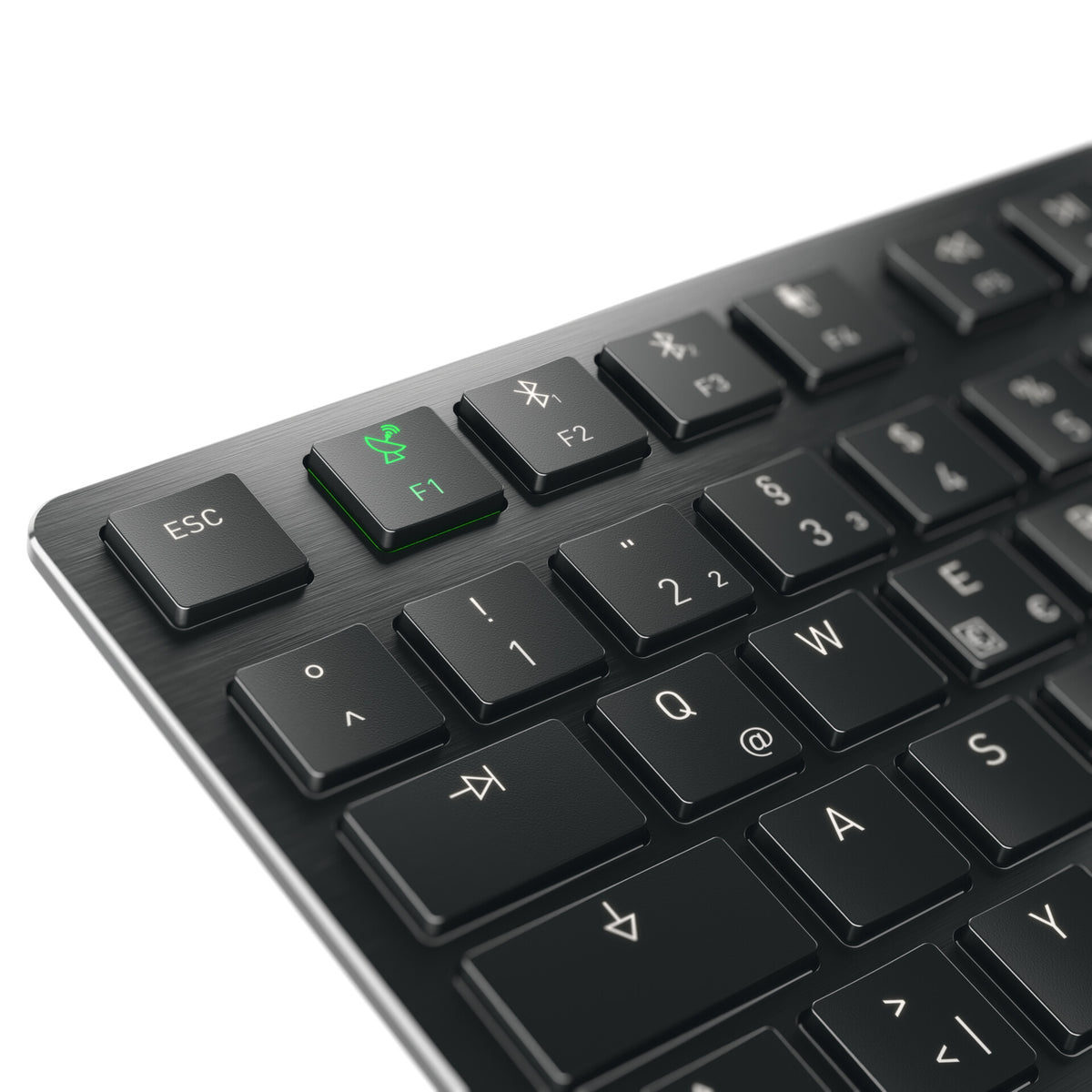 CHERRY KW X ULP 2.0 MINI tangentbord Hem / Kontor USB + RF Wireless + Bluetooth QWERTZ tyska Svart