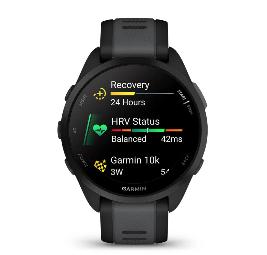 Garmin Forerunner 165 3,05 cm (1.2") AMOLED 43 mm Digital 390 x 390 pixlar Pekskärm Svart GPS