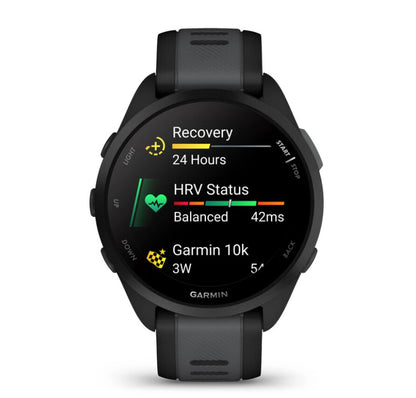 Garmin Forerunner 165 3,05 cm (1.2") AMOLED 43 mm Digital 390 x 390 pixlar Pekskärm Svart GPS