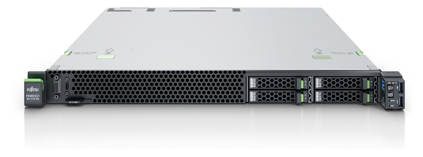 Fujitsu PRIMERGY RX1330 M6 servrar Rack (1U) Intel Xeon E E-2436 2,9 GHz 32 GB DDR5-SDRAM 500 W