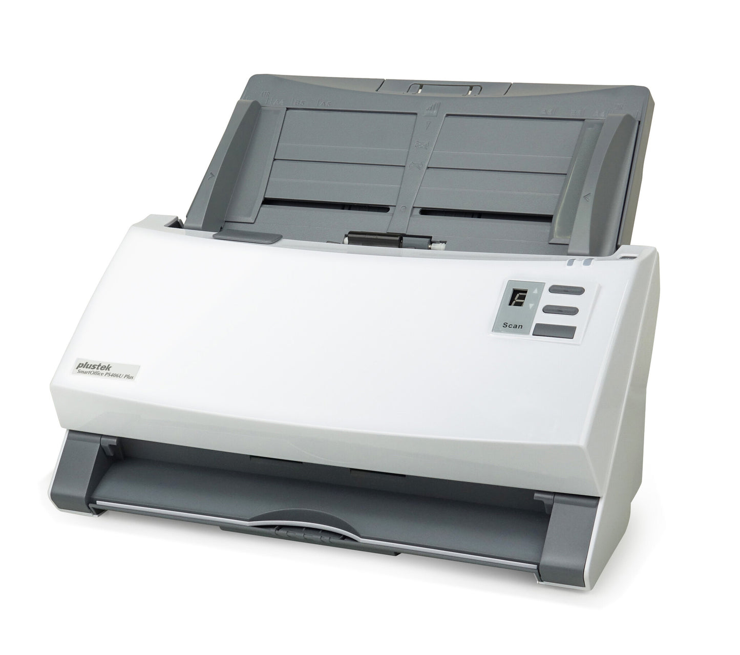 Plustek SmartOffice PS406U Plus ADF-skanner 600 x 600 DPI A4 Grå, Vit