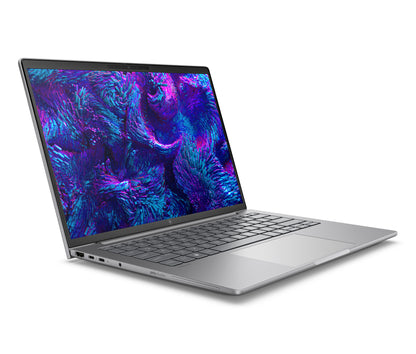 HP ZBook 8 G1i Intel Core Ultra 5 225H Mobil arbetsstation 35,6 cm (14") Pekskärm WUXGA 16 GB DDR5-SDRAM 512 GB SSD NVIDIA RTX 500 Ada Wi-Fi 7 (802.11be) Windows 11 Pro Silver