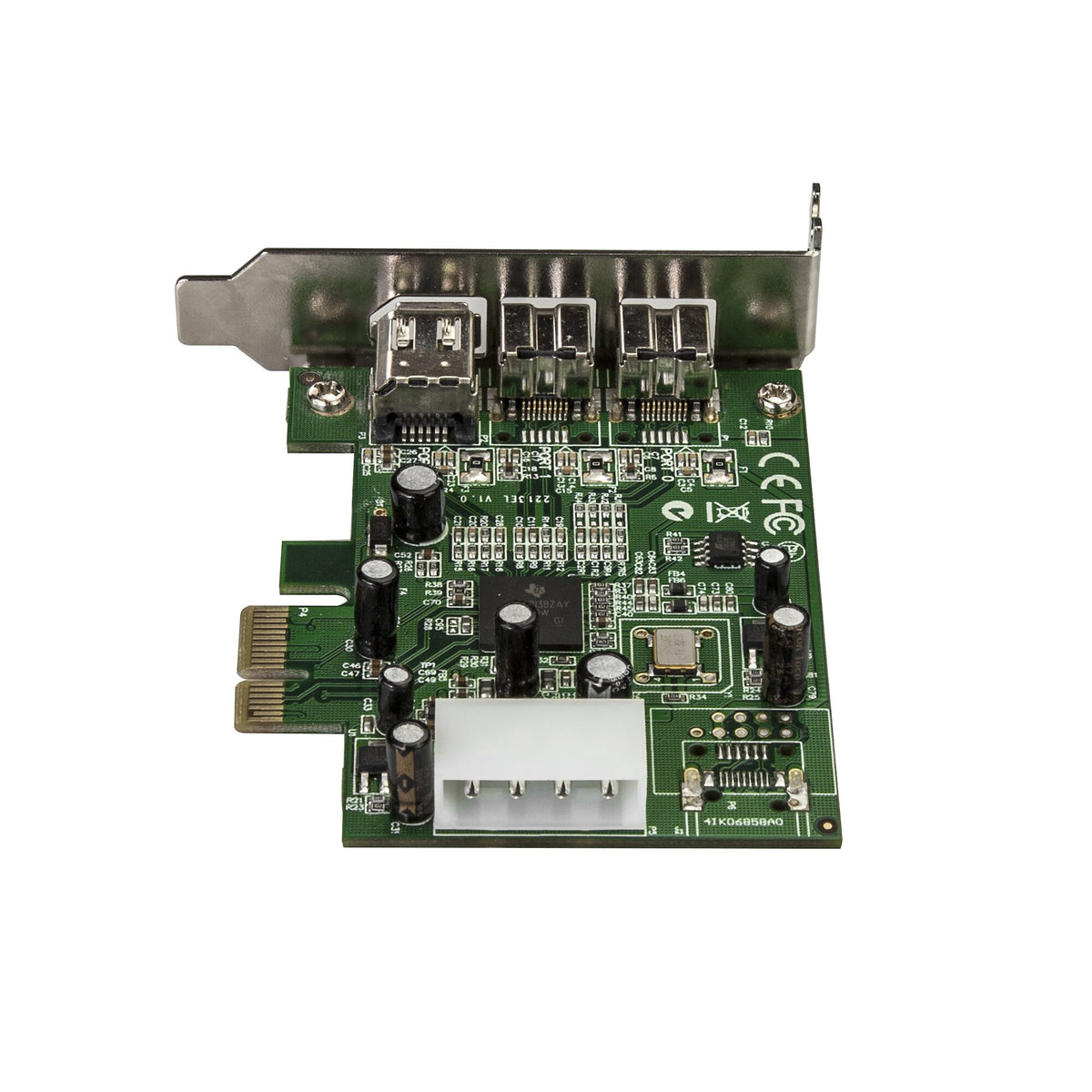 StarTech.com 2b 1a lågprofils 1394 PCI Express FireWire-kortadapter med 3 portar