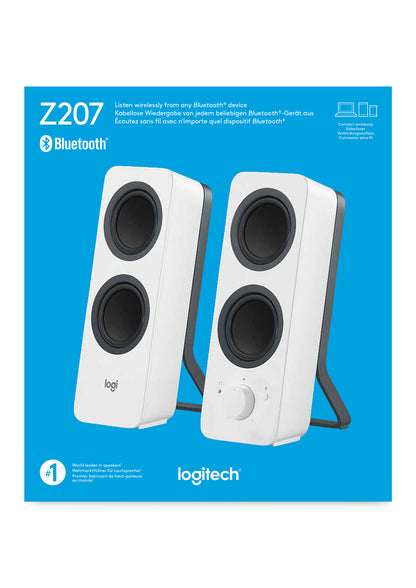 Logitech Z207 Vit Kabel & Trådlös 5 W