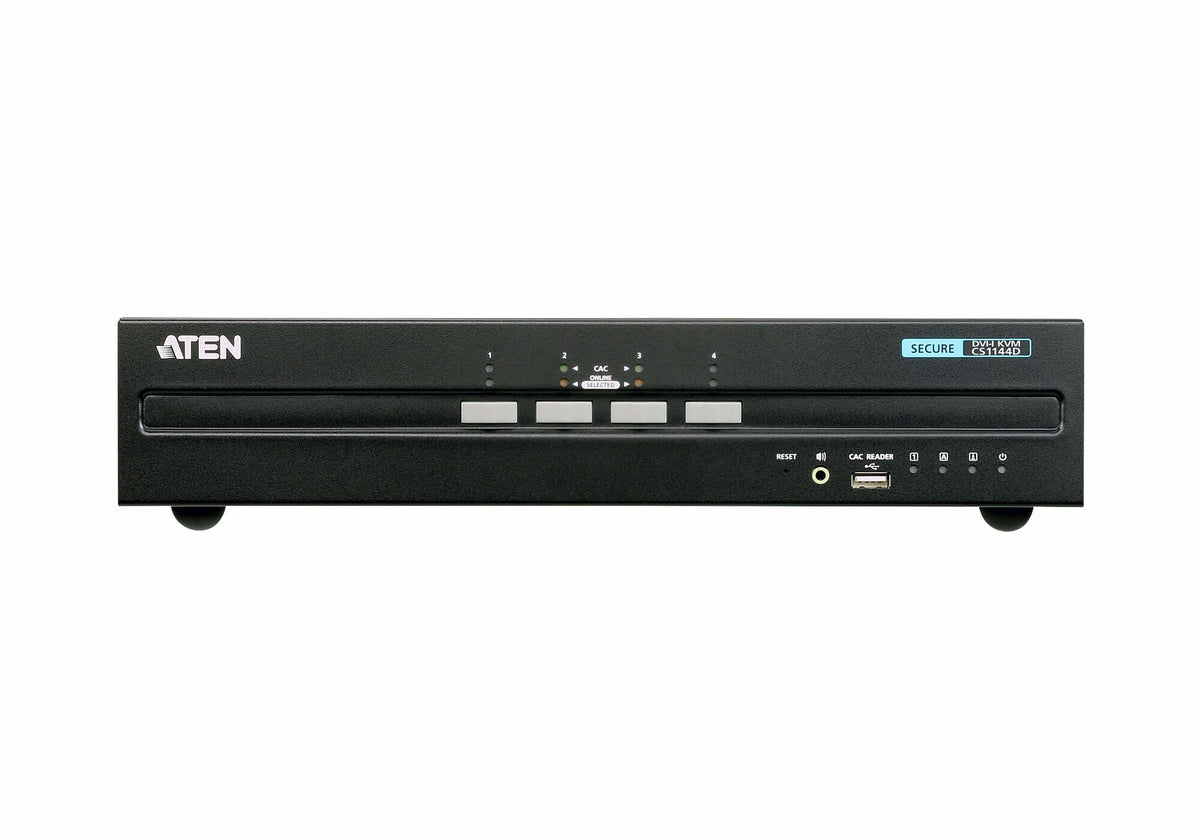 ATEN USB DVI Dual Display säker KVM-switch med 4 portar (PSS PP v3.0-kompatibel)