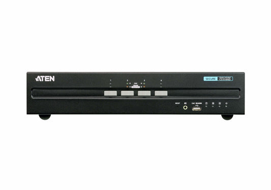 ATEN USB DVI Dual Display säker KVM-switch med 4 portar (PSS PP v3.0-kompatibel)