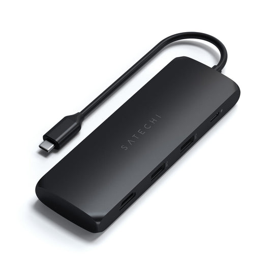 Satechi ST-UCHSEK dockningsstationer för bärbara datorer Kabel USB 3.2 Gen 2 (3.1 Gen 2) Type-A Svart