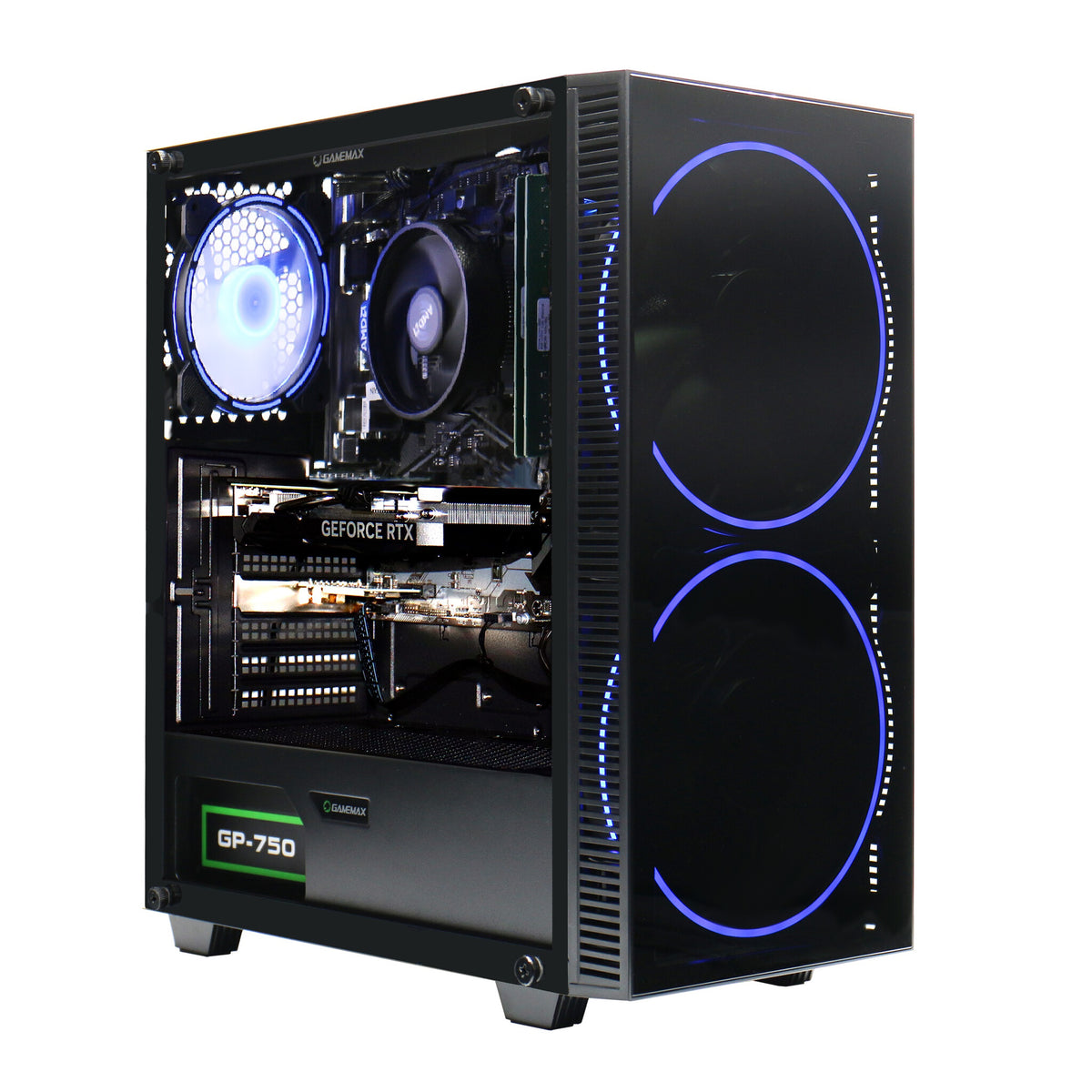 Hyrican GAMEMAX Black Hole 7811 Intel® Core™ i5 i5-14400F 16 GB DDR5-SDRAM 1 TB SSD NVIDIA GeForce RTX 5060 Ti Windows 11 Home PC Svart
