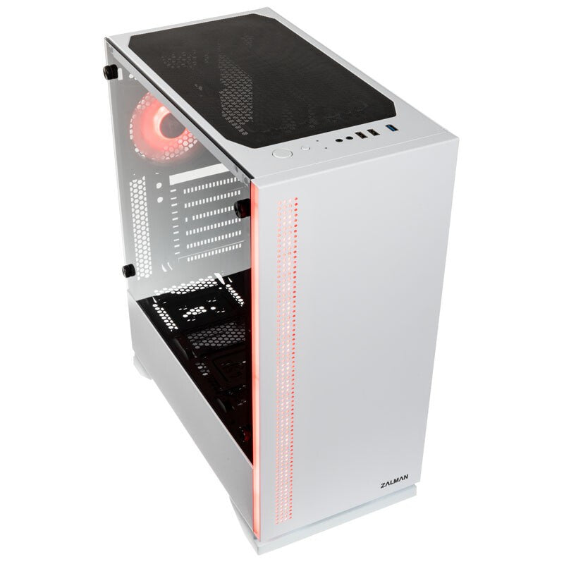 Zalman S5 WHITE datorväskor Midi Tower Vit