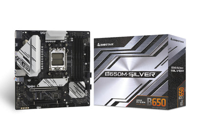 Biostar B650M-SILVER moderkort AMD B650 AM5-sockel micro ATX