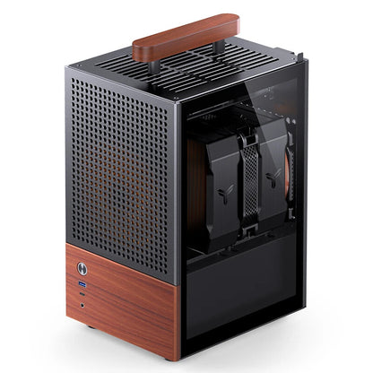 Jonsbo T6 Midi Tower Svart, Trä