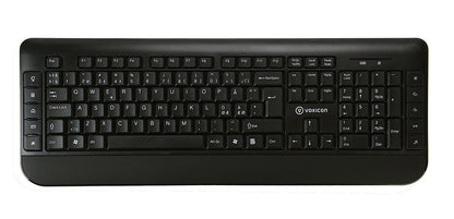 Voxicon 270WL tangentbord Mus inkluderad RF Trådlös QWERTY Nordic Svart
