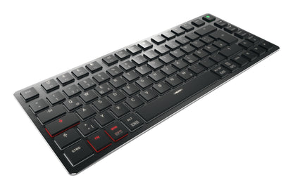 CHERRY KW X ULP 2.0 MINI tangentbord Hem / Kontor USB + RF Wireless + Bluetooth QWERTZ tyska Svart