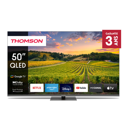 Thomson 50QG5C14 TV-apparat 127 cm (50") 4K Ultra HD Smart-TV Wi-Fi Grå
